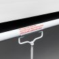 100"" Projector Screen, 100 inch Diagonal 16:9 Projection HD Manual Pull Down Hom