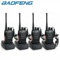 4 x Baofeng BF-888S Two Way Radio 400-470MHz Walkie Talkie Set with Flashlight