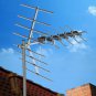 200 Mile Outdoor TV Antenna Satellite Amplified HDTV UHF Digital Signal + Pole