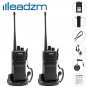 2x LEADZM LE-C2 Rechargeable 2800mAh Walkie Talkie UHF 400-470MHz Two Way Radio