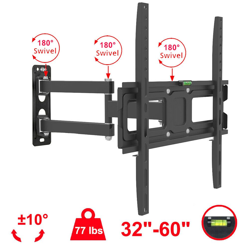 UNIVERSAL Full Motion TV Wall Mount Bracket Swivel For 32 37 40 42 46 50 55 60""
