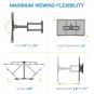 UNIVERSAL Full Motion TV Wall Mount Bracket Swivel For 32 37 40 42 46 50 55 60""