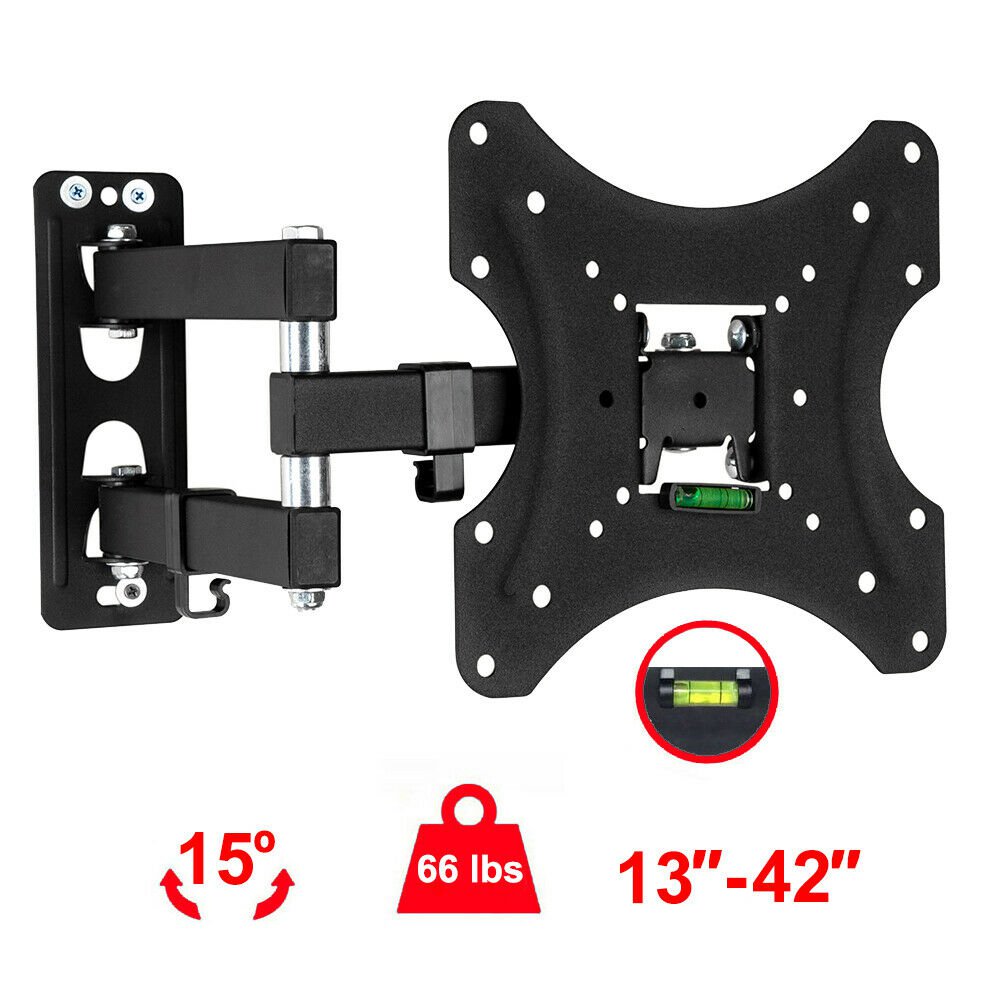 Full Motion Articulating TV Wall Mount Bracket Tilt Swivel LCD LED 13-42""