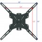 Full Motion TV Wall Mount Bracket for Sony Vizio 32 40 42 47 50 Inch LCD Display