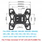 Full Motion TV Wall Mount Tilt Swivel 27 32 37 40 42 43 46 49 50 55"" Flat Screen
