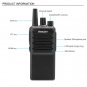 LEADZM LE-C2 Rechargeable 2800mAh Walkie Talkie UHF 400-470MHz Two Way Radio
