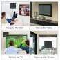 Leadzm 50 Miles Range Flat HD Digital Indoor Amplified TV Antenna with Amplifier