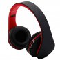 Wireless Headband Headphones Earphones + Microphone Universal Red