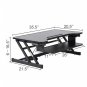 Standing Desk Adjustable Height Stand Up Sit Stand For Laptop And Monitor,36""
