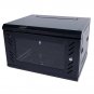 6U Wall Mount Network Server Data Cabinet Enclosure Rack Door Lock Cooling Fan