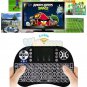 Lot 5x White Backlight Mini 2.4G Wireless Keyboard Remote Touchpad Rechargeable
