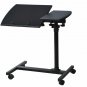 Angle & Height Adjustable Rolling Laptop Notebook Desk Sofa Bed Table Stand New