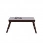 New Adjustable Laptop Desk Foldable Breakfast Serving Bed Tray Coffee Color