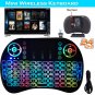 2x Backlight 2.4G Mini Wireless Keyboard Mouse Touchpad For Android Smart TV Box