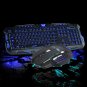 3Color LED Backlight Wired USB Gaming Keyboard and 5500DPI Mouse Mice Set Kit US
