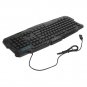 Multmedia 114-Key LED Backlit Wired USB PC Gaming Keyboard with Cracking Pattern