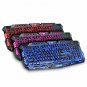 New USB Wired 3 colors LED Illuminated Backlit Pro Gaming Crack Keyboard US Ship