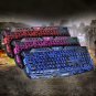 New USB Wired 3 colors LED Illuminated Backlit Pro Gaming Crack Keyboard US Ship
