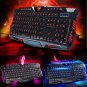 3 Colors LED Backlight USB Multimedia PC Gaming Keyboard for Win 10 8 7 XP / Mac
