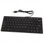 External Ultra thin USB 2.0 Mini Wired Keyboard for Laptop PC Computer