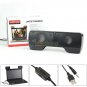 3.5mm Jack Stereo Speaker Hanging/Stand w Volume Control for Universal PC Laptop