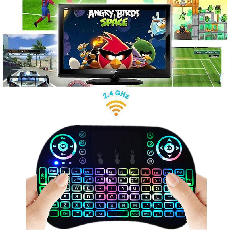 Backlight Mini i8 Wireless Keyboard 2.4GHz Keyboard Remote Control Touchpad PC