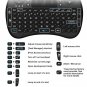 i8 2.4G Wireless Keyboard Remote Controls Touchpad for Smart TV Box Computer