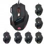 A868 Fantastic Alternating Light USB 2.0 7-Button Wired Game Mouse Black