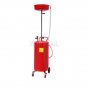 20 Gal Portable Waste Oil Drain Tank Air Operated Oil Pan Drainage Wheel Hose
