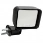 Mirror For 2007-2010 Jeep Wrangler (JK) Right Manual Folding Textured Black