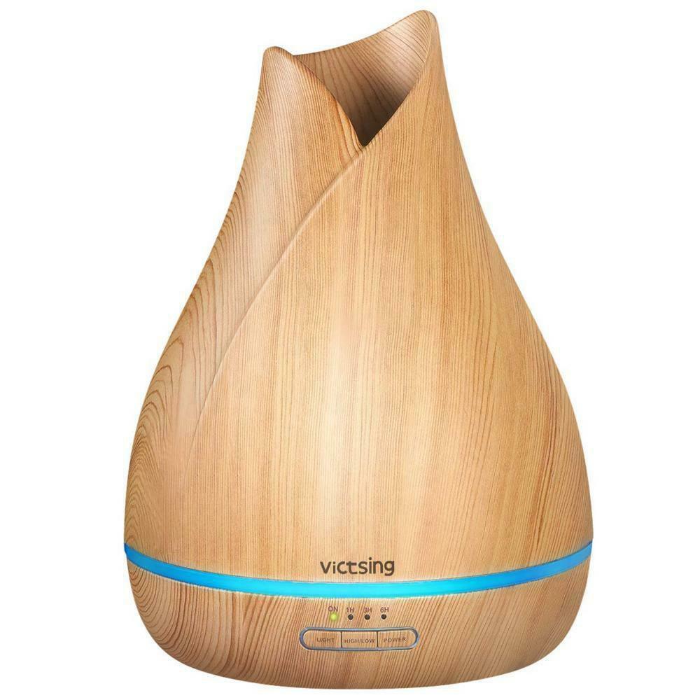 VicTsing 500ml Aromatherapy Essential Oil Diffuser, Ultrasonic Aroma Yellow
