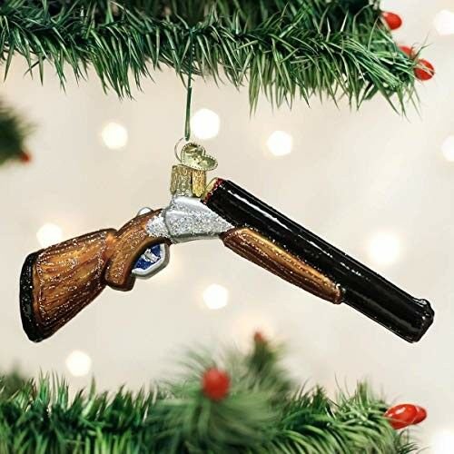 Christmas Tree Ornament Shotgun Western Holiday Rustic Decor Gift Hunt New