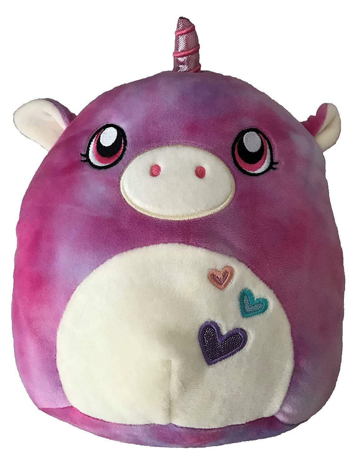Squishmallow 8" tie dyed unicorn edden valentine's squad limited SQUISHMALLOW 8" Tie Dyed Unicorn Edden Valentine's Squad Limited
