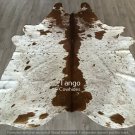 XLarge Unique Exotic Hair on Skin cowhide Rug L97xW77 Inch.Cod0059