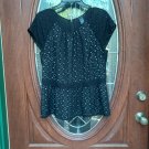 Ann Taylor Black/White Top Size 8