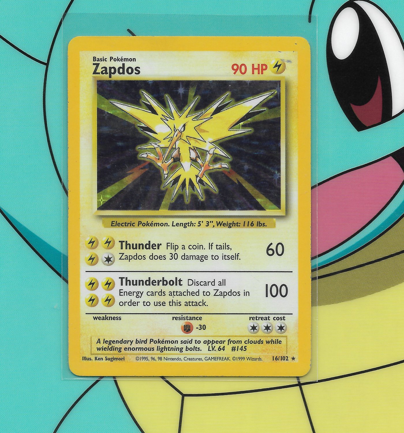 Zapdos [FN] Base Set 16 Rare Holo **BuildYourOwn Booster Pack!**