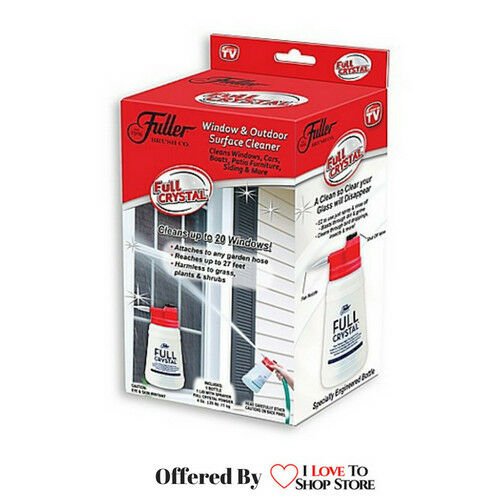 Fuller Brush Full Crystal Window Cleaner Kit (Bottle and 8 oz)