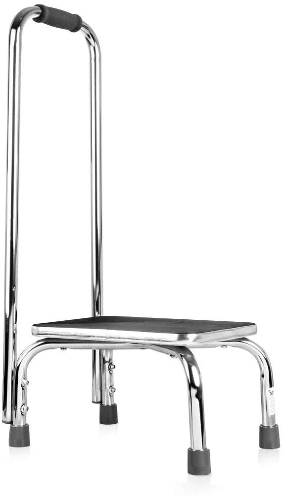 DMI Foot Stool with Handle, 10x14, 250 Lb Capacity, Black