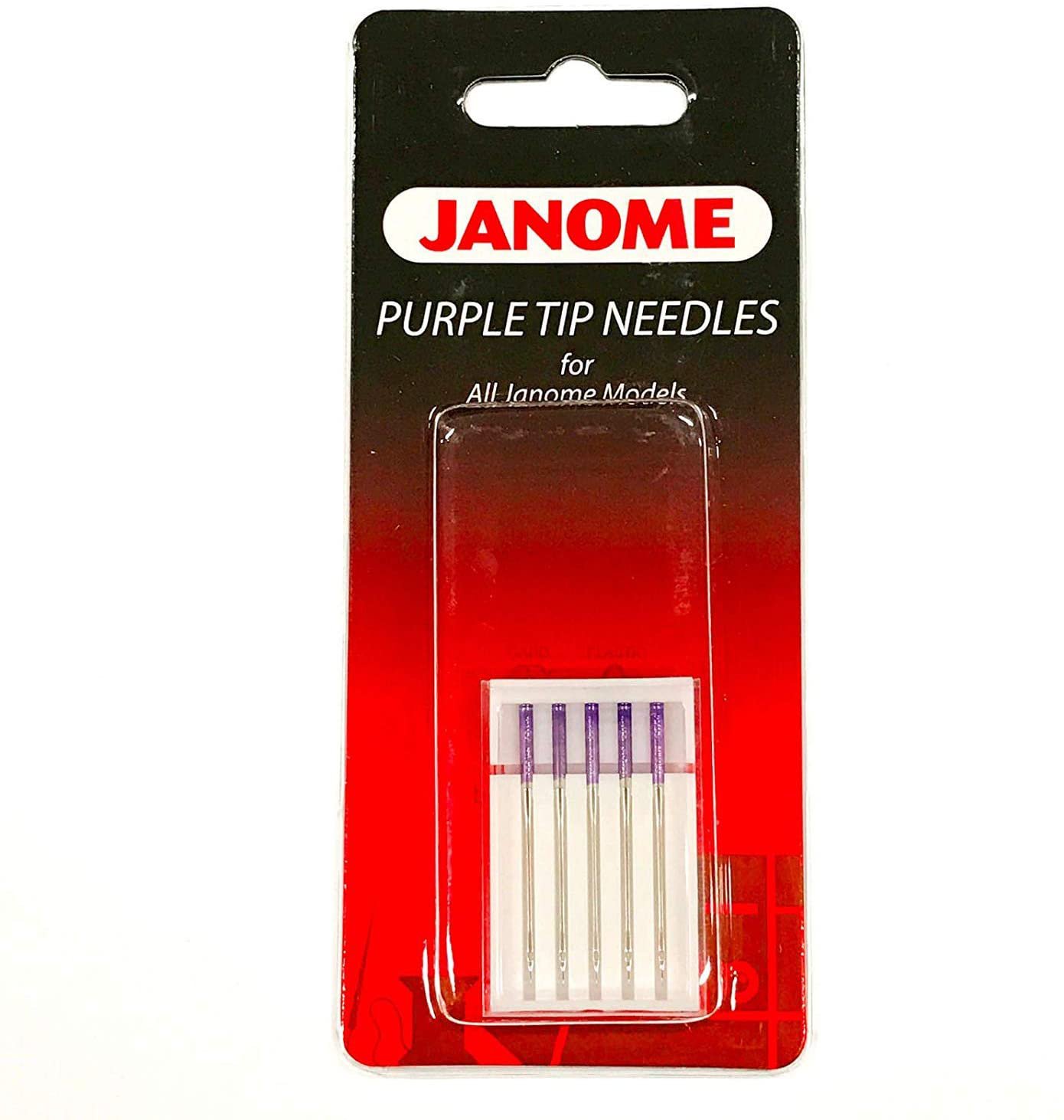 Janome Purple Tip Sewing Machine Needles size 90/14 (pack of 5)