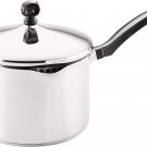Farberware Classic Stainless Steel 3Qt Covered Straining Saucepan - Silver
