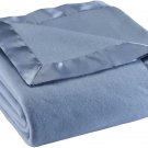 Satin Fleece Blanket by OakRidge (King - Blue)