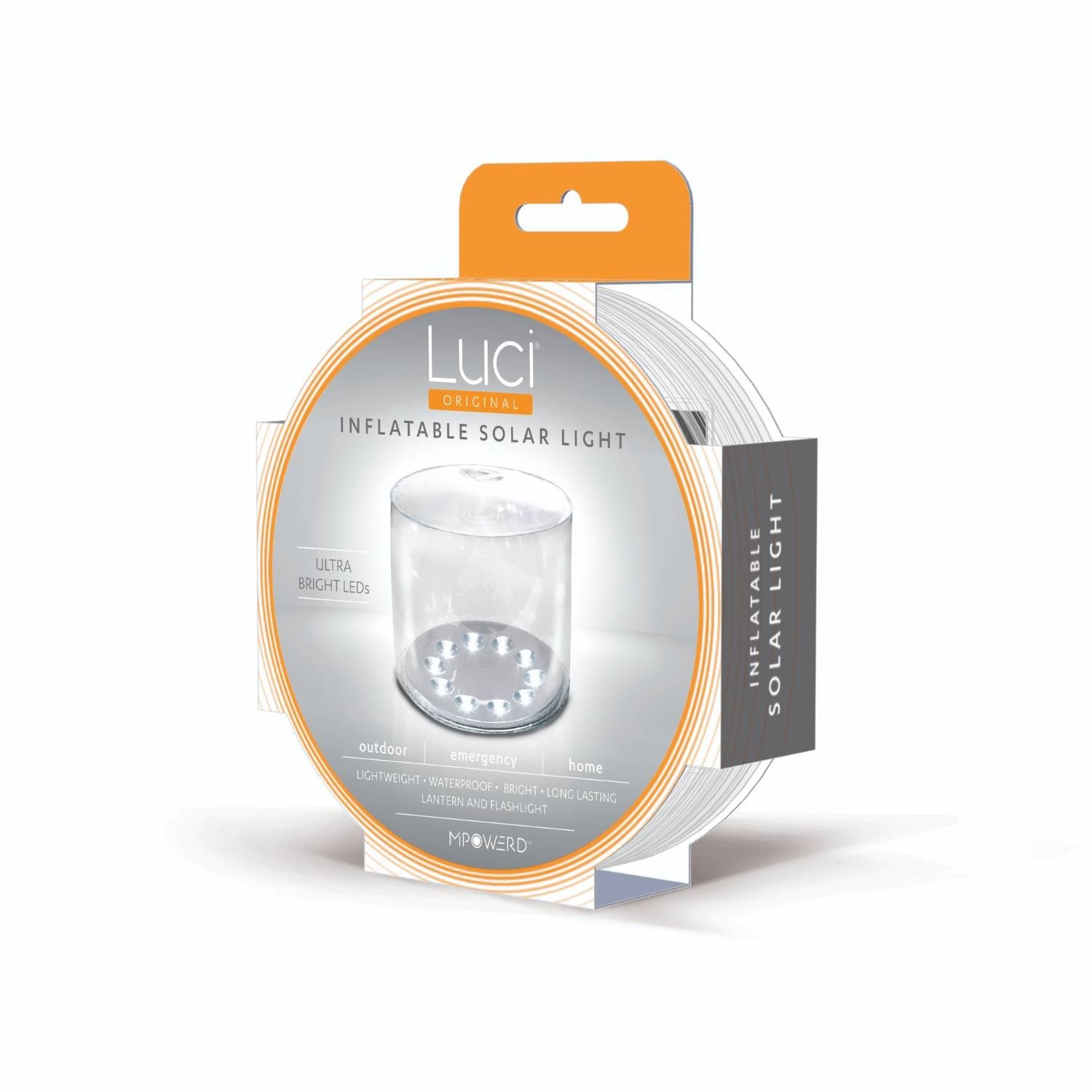 MPOWERD Luci - The Original Inflatable Solar Light, Clear Finish