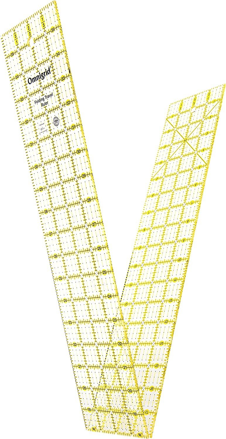 Omnigrid Folding Ruler, 4 x 36-Inch, Clear