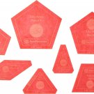Paper Pieces Acrylic Fabric Cutting Template For Tula Nova (7 Piece Set)