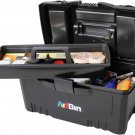 ArtBin 6918AB Twin Top 17 inch Supply Box, [1] Plastic Storage Case, Black