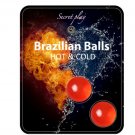 Brazilian Balls Hot & Cold effect Monodosis Orgasmic Foreplay Lubricant Flavoured Condom Safe NEW