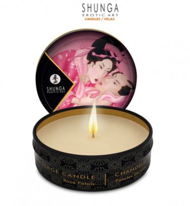 Candle Shunga magic oil massage mini caress candlelight Rose 30ml/ 1fl oz