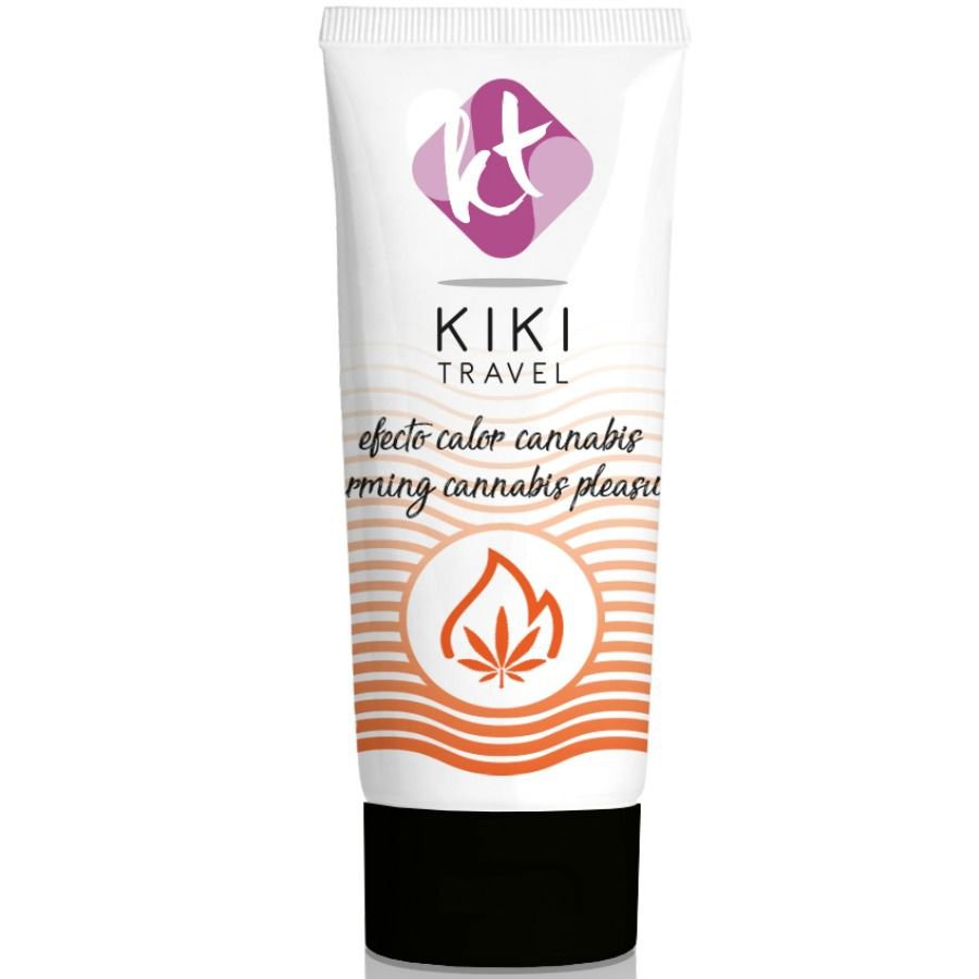 Kiki Travel Gel Lubricant Sliding Intensifiing Cannabis Hot Warm Effect 1.69 fl oz 50ml