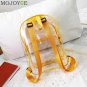 Mochila unisex impermeable de PVC transparente para adultos y mujeres estudiante