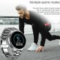 Smart Watch Steel Band Men Heart Rate Blood Pressure Monitor Sport Multifunction